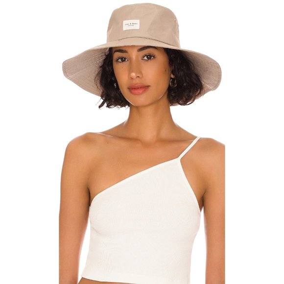 rag & bone Accessories - Rag & Bone Addison Cruise Hat in Light Sand S/M New Womens Bucket Beach